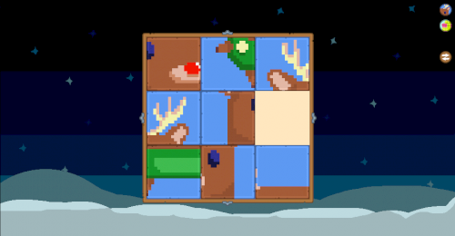 Petit jeu de taquin pour noël